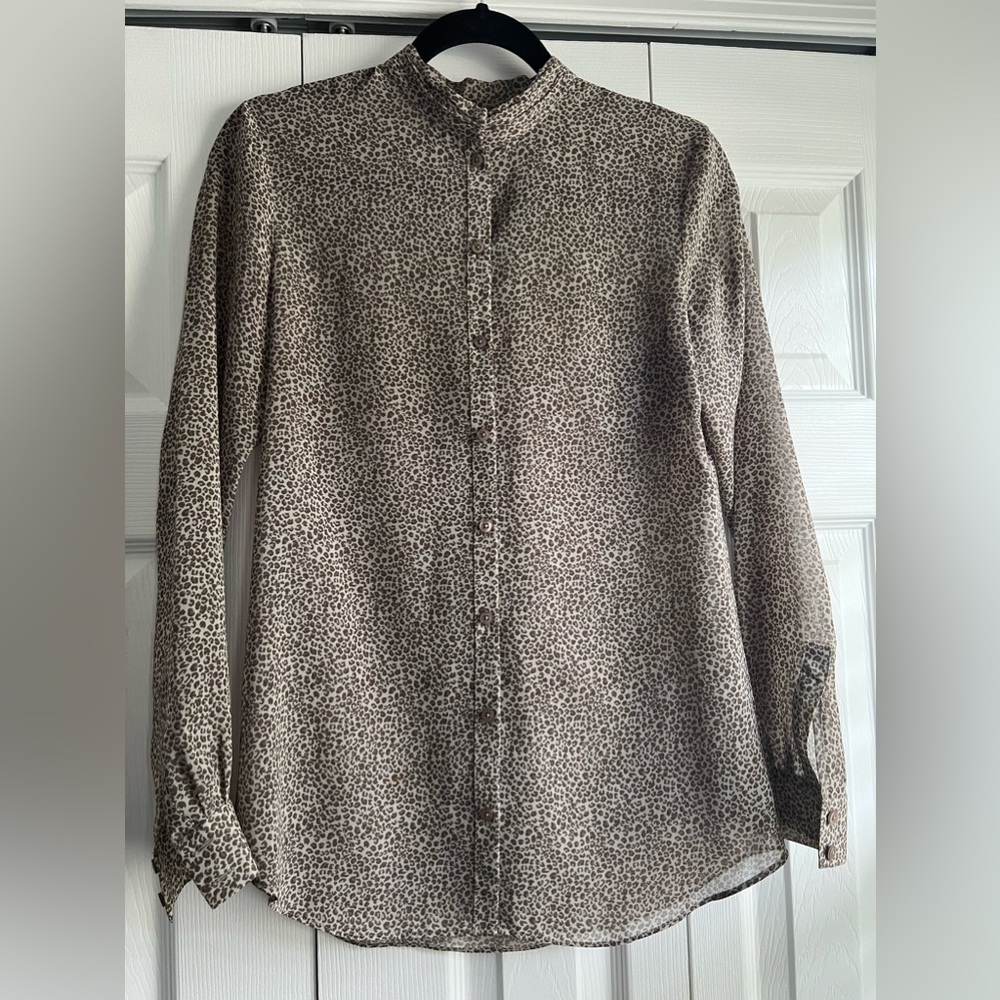 Armani Is Exchange sheer top, size small.